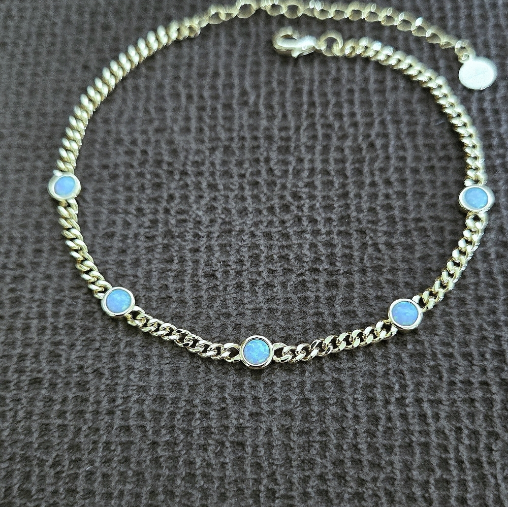 Neo Relique Light Blue🩵 Kyocera Opal Anklet🦶 - NIB - Picture 13 of 15